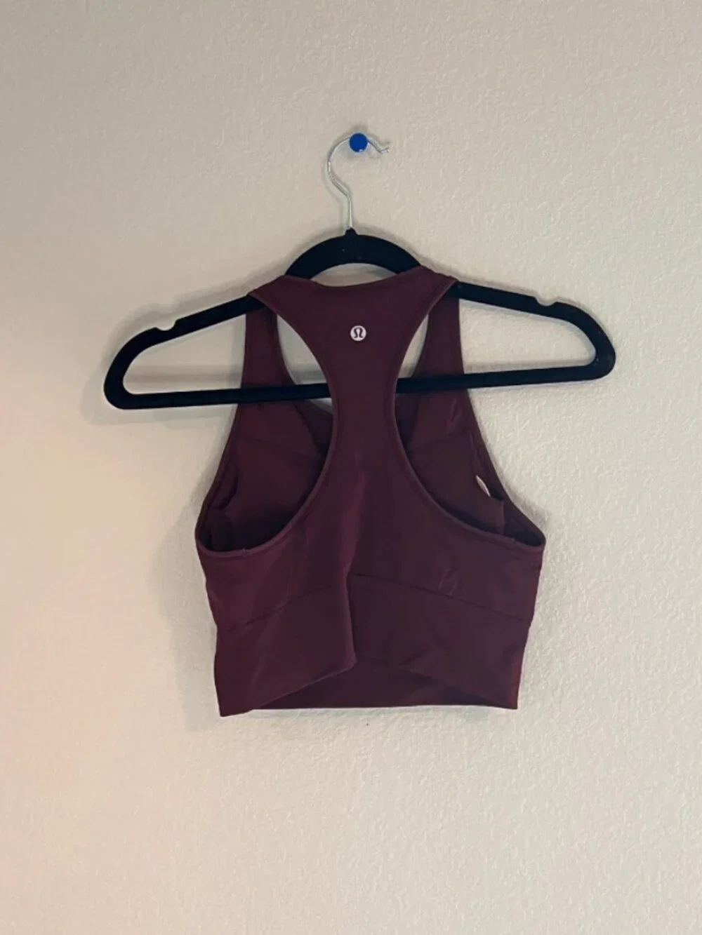 Lululemon Burgundy Racerback Longline Sports Bra Size 6